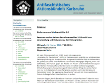 Tablet Screenshot of antifa-buendnis-ka.de